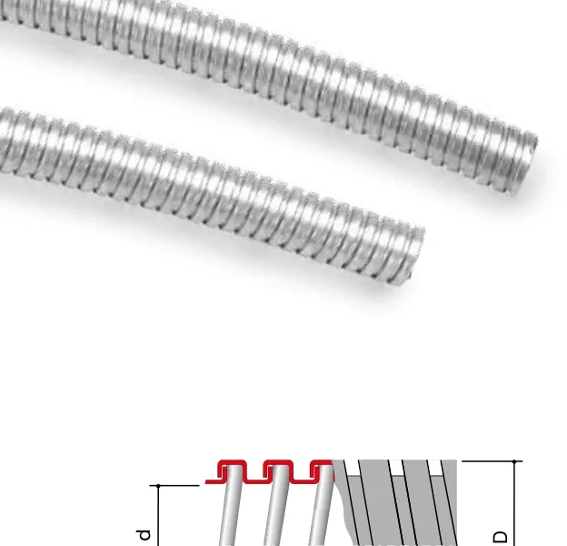 Flexible conduit — in galvanized steel 667m