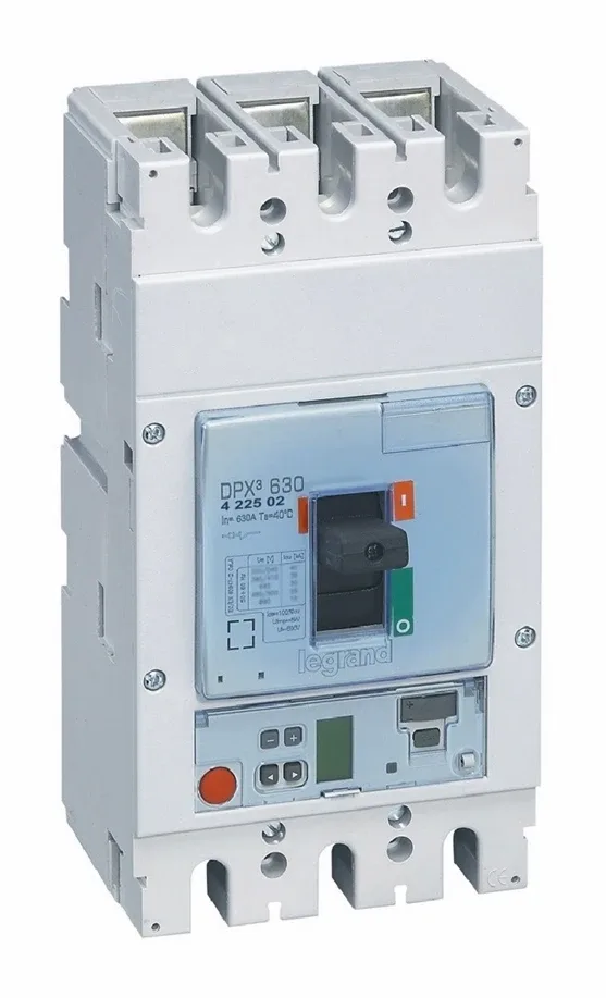 Legrand DPX³ 630 electronic S1 moulded-case circuit breaker — 630A, 3 poles, 36kA Icu at 400V, IP30 — 422502