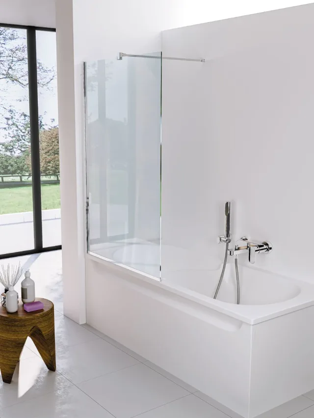 Shower enclosure Niagara bath screen 1 fixed screen — SOPAL
