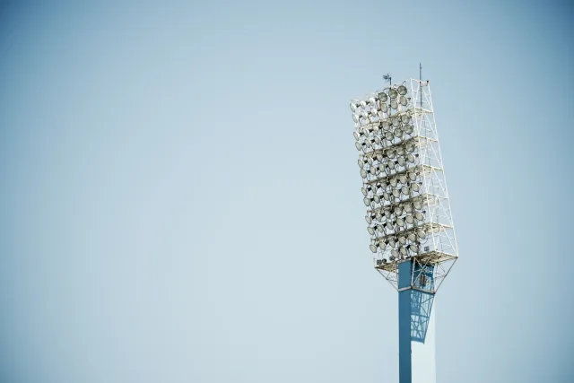 High masts for stadium lighting