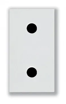 Socket 2 poles 16 A with shutters white — SOMEF 45B34S