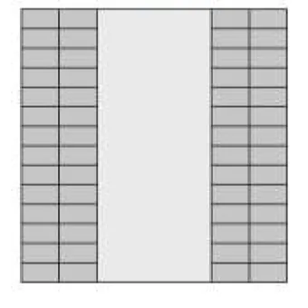 Technical drawing — Recessed luminaire BELUX LED LO — 60 x 60 · 22 W · 6500 K · 2 LED modules
