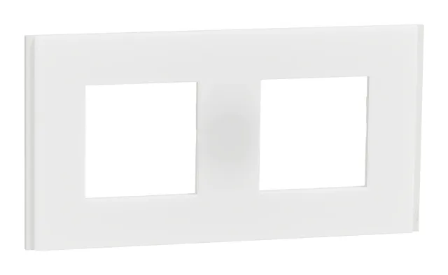 Plaque de finition New Unica NU600479 — blanc translucide