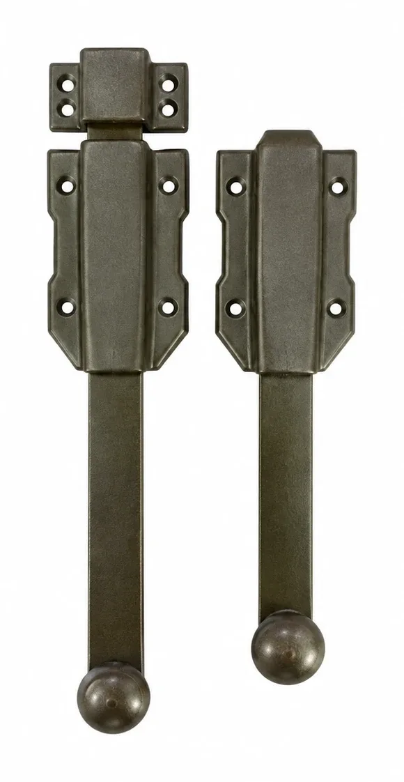Set of 2 slide bolts 240 and 200 mm
