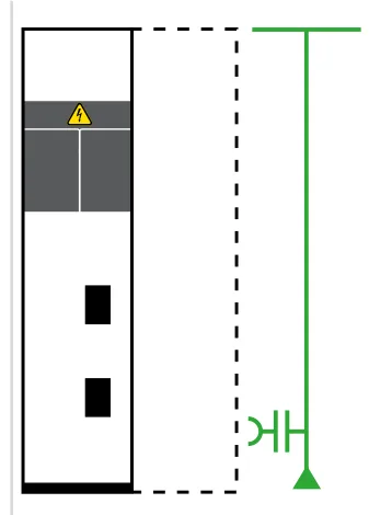 Schneider Electric SM6-24 GAM2 — Medium-voltage (MV) switchgear cubicle — Incoming / outgoing connection without earthing