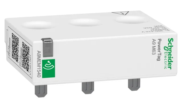 Capteur d’énergie sans fil PowerLogic PowerTag Energy A9MEM1540 – M63 – 3P – 63 A