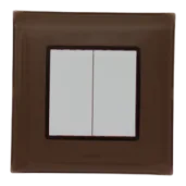 Plaque de finition LINA 2d marron — SOMEF 43PL32M