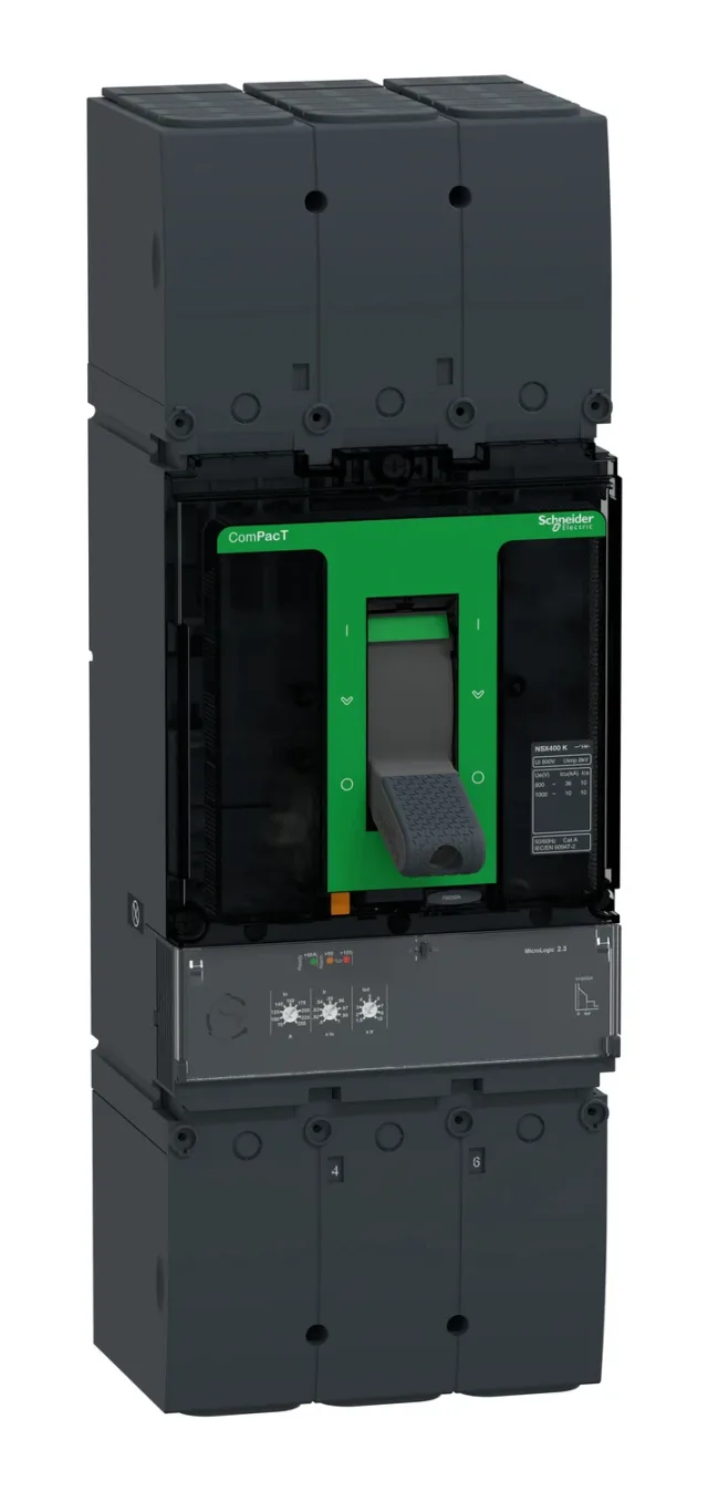 ComPacT NSX C40K32D400 circuit breaker — 3P, 400 A, MicroLogic 2.3