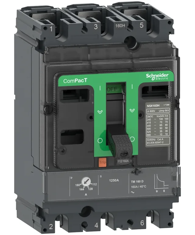ComPacT NSX C10B3TM016 circuit breaker — 3P, 16 A, TM-D