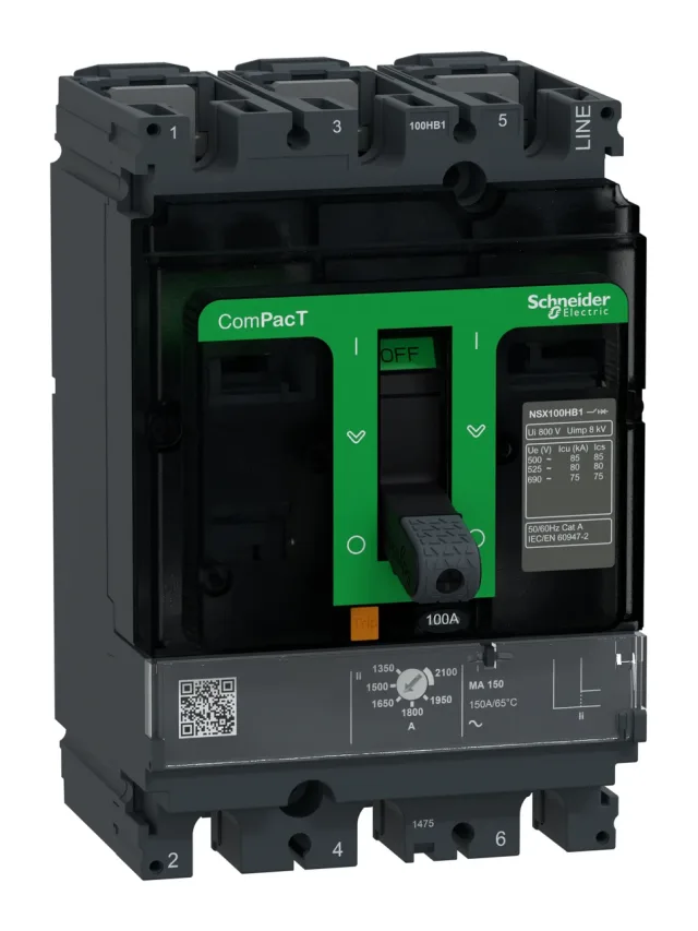 ComPacT NSX C10V3MA100 circuit breaker — 3P, 100 A, MA