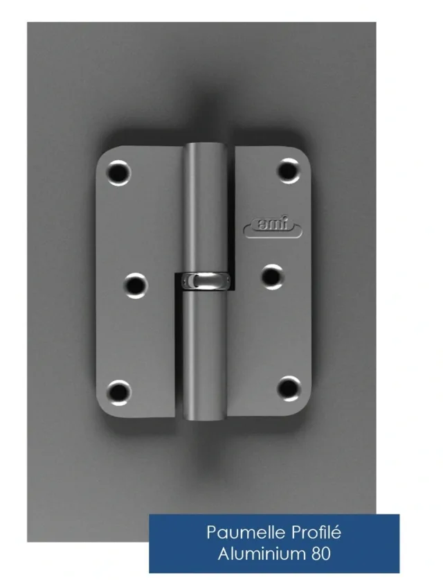 Profiled aluminium 80 lift-off hinge