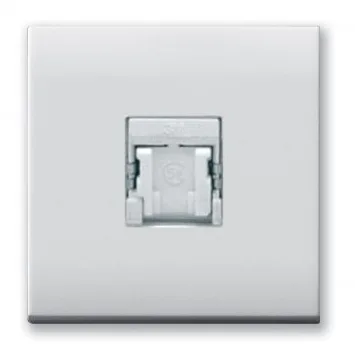Data socket 8+1 contacts RJ45 cat 6 FTP square DOMUS 44 — SOMEF 441029C6S2