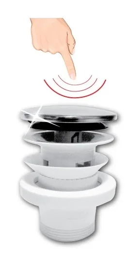 Basin waste click-clack 1 1/4″ Ø32 — EJIM JSB1007