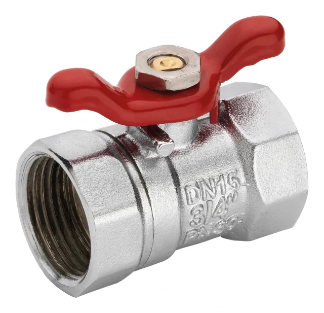 SOPAL — Female-female ball valve reduced bore with butterfly handle — 0129A03