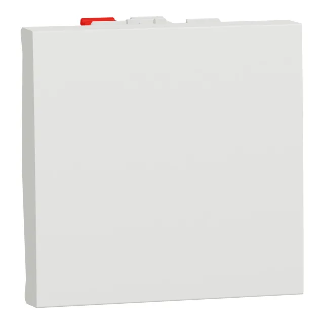 Bouton-poussoir NO New Unica NU320618 — blanc