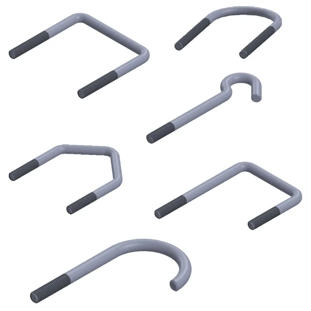 Étriers filetés pour tubes et structures