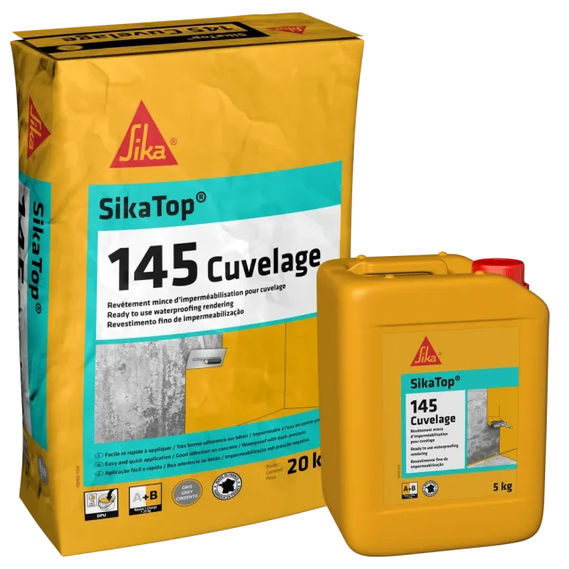 SikaTop®-145 Cuvelage — Cementitious tanking mortar