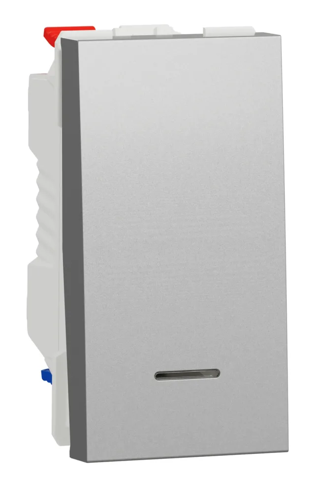 Interrupteur va-et-vient New Unica NU310330S — aluminium