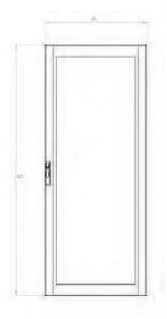Enclosure accessories — screen-printed glazed door for CQE and CAE