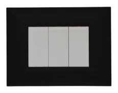 Plaque de finition LUMINA noir mat — SOMEF 43PL03NR