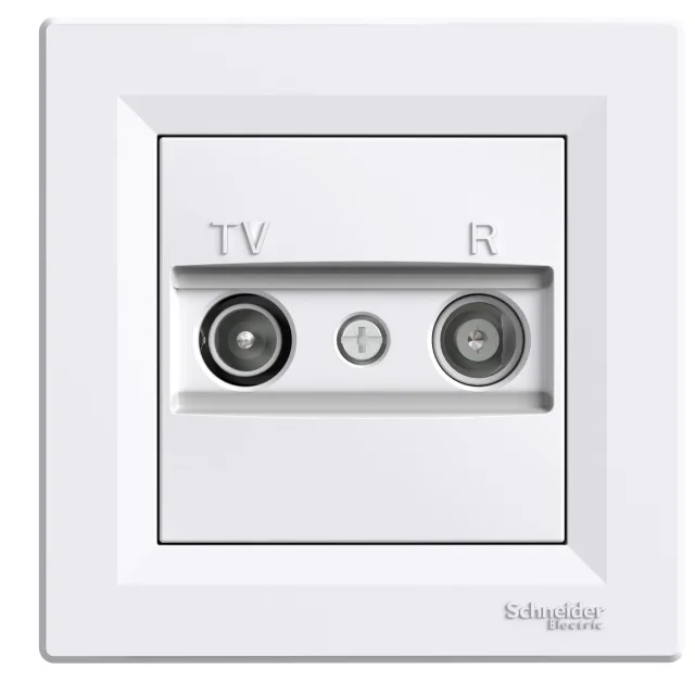 Prise antenne TV / radio Asfora EPH3300121 — blanc