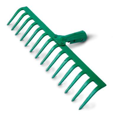 14-tooth garden rake