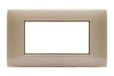 Plaque YOUNG 44 rectangulaire sable 4 modules — SOMEF 44PJ04SA