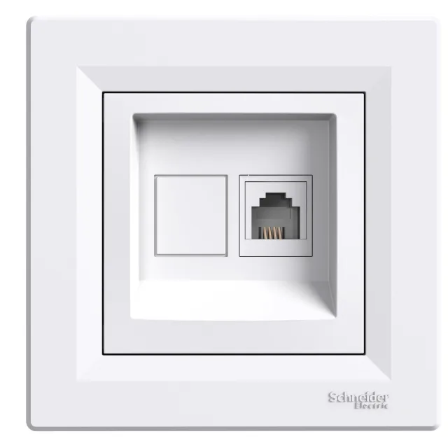 Prise RJ11 Asfora EPH4100121 — blanc