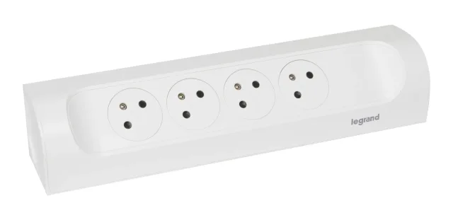 Legrand power strip — IP20, White — 049408