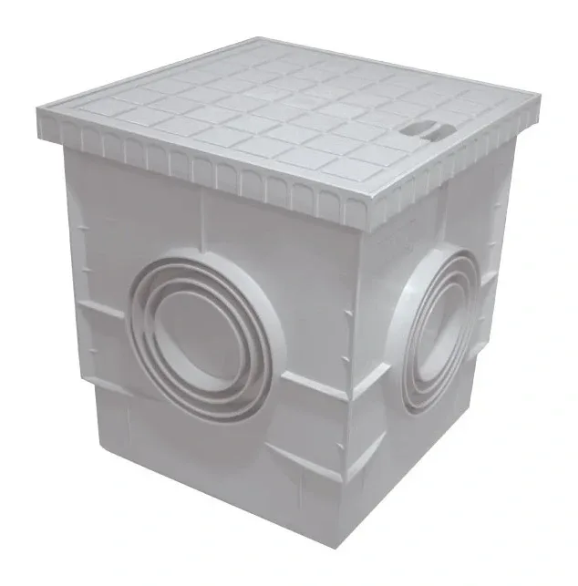 Inspection chamber in PP 300 × 300 grey — EJIM JCA4056
