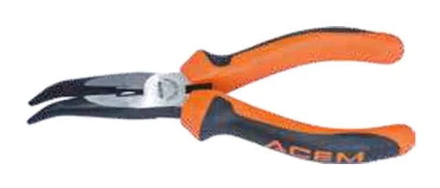 Bent long-nose pliers PRO — 595600