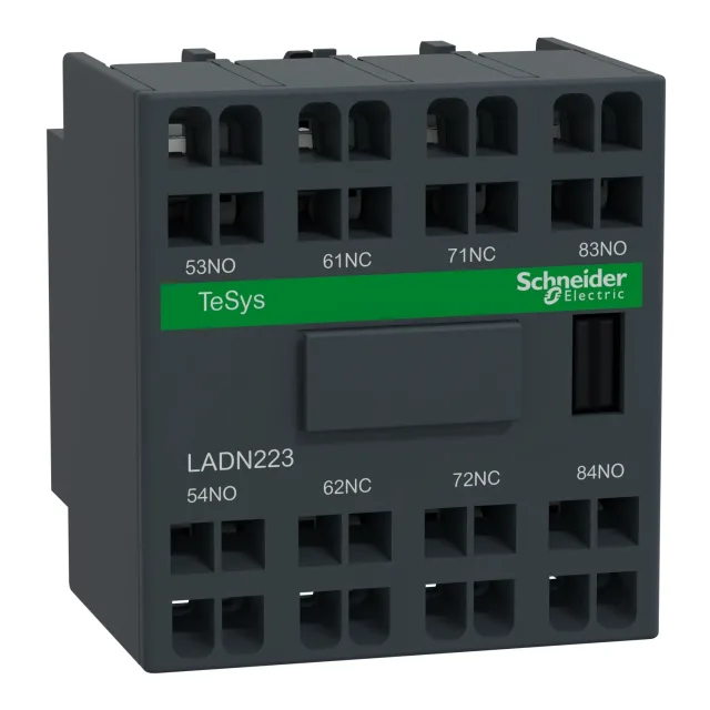 TeSys Deca LADN223 auxiliary contact block — 2 NO + 2 NC