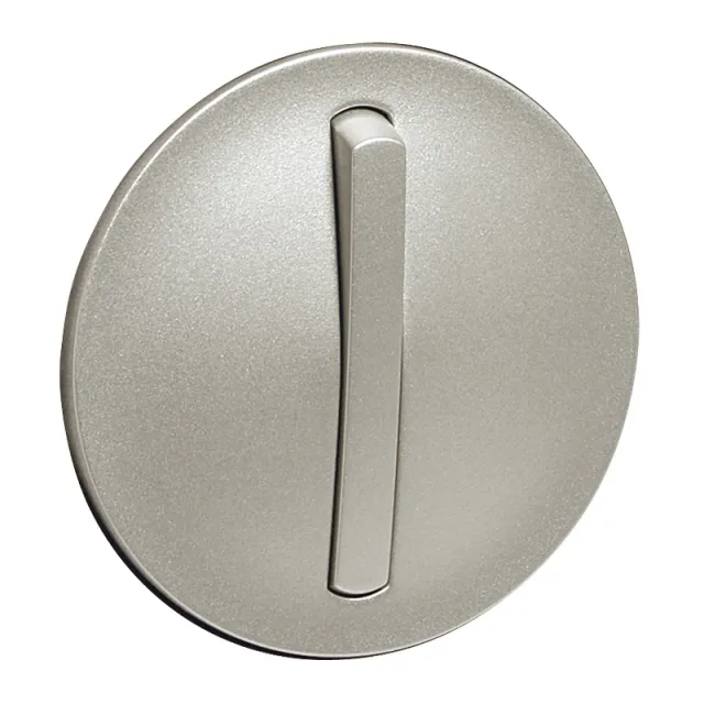 Enjoliveur étroit Céliane pour interrupteur , va-et-vient ou poussoir Soft – finition titane — Legrand