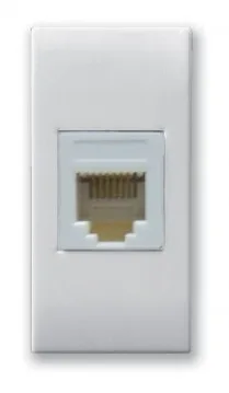 Telephone socket 4 contacts RJ11 keystone DOMUS 44 — SOMEF 441024K