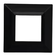 Plate CUBICA 44 square black 2 modules — SOMEF 44PZ22NL
