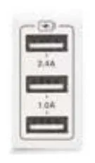USB charger triple CLARA 43 — SOMEF 431084USB