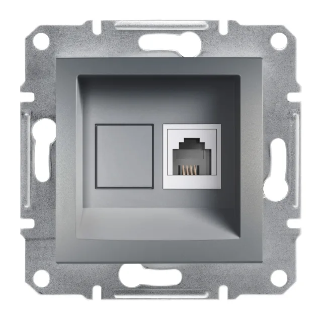 Asfora EPH4100162 rj11 socket outlet — steel