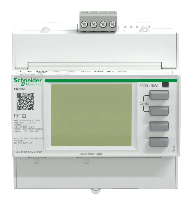 PowerLogic PM3000 METSEPM3250 din-rail power meter – PM3250