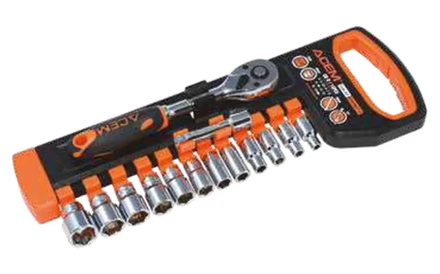 Set of sockets and handle ratcheting 1/4&Prime; — 582715
