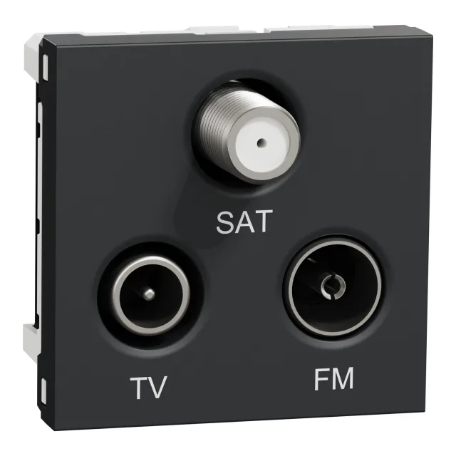 Prise FM / TV / SAT New Unica NU345054 — anthracite