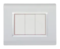 Decorative wall plate SERENA techno-basic matt silver — SOMEF 43PLS03AO