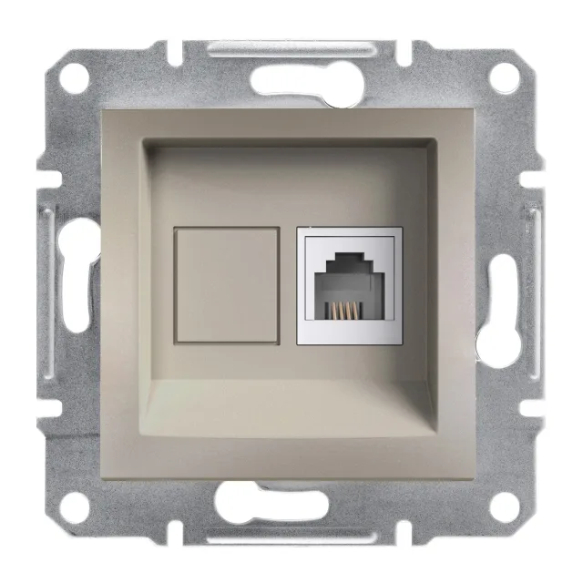 Asfora EPH4100169 rj11 socket outlet — bronze