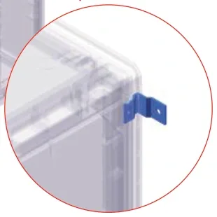 Accessoires et pièces de rechange Grafi 5 Largeur 580 mm — équerres de fixation murale