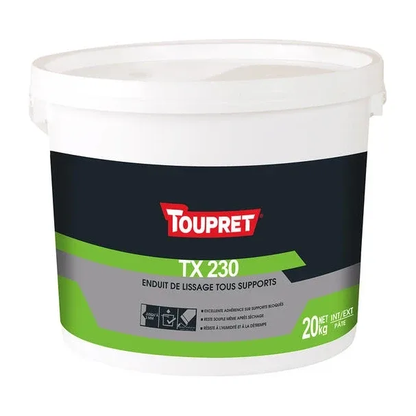 TOUPRET TX 230 — multi-substrate smoothing filler
