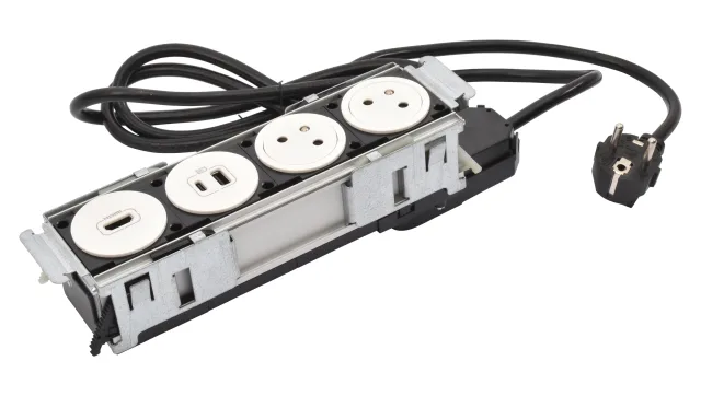 Legrand Incara furniture power module — 250V, IP20, White — 654742