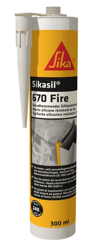 Sikasil®-670 Fire — Mastic élastique pour joints classés au feu