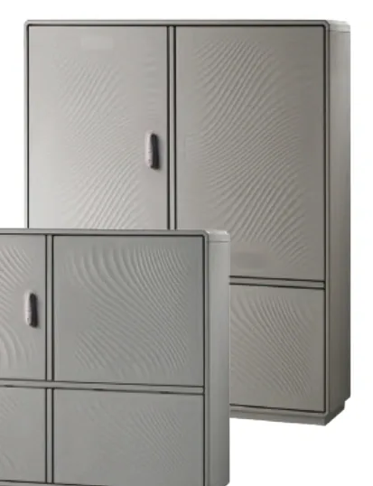 Outdoor enclosure Grafi 12 width 1150mm — Double door 1 compartment with integrated plinth