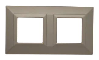 Plate CUBICA 44 square champagne 2+2 modules — SOMEF 44PZ24CHO