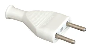 Fiche mâle 10 A blanche SIMEF