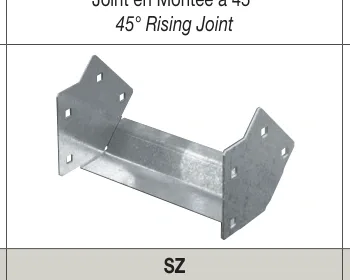45° rising joint